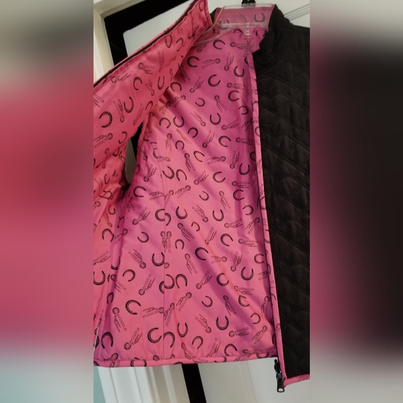 Reversible Quilted zipper closure vest Connoisseur Equestrian Collection pockets - Picture 6 of 10